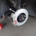 BNR32スカイラインGT-R　Z34ブレーキローターで大径化